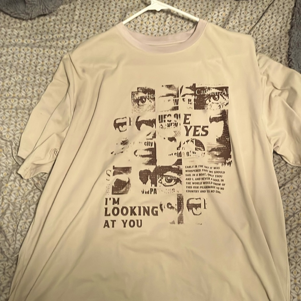 This shirt has a tiny washing machine stain the the pic is in the third slide